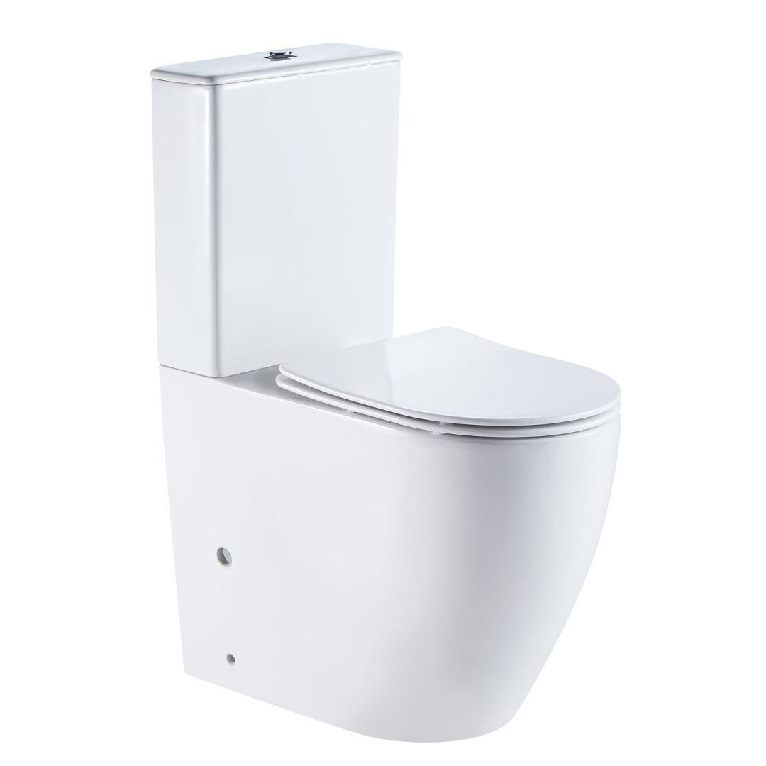 Унитаз Azario Mirada AZ-1289A Безободковый Выпуск Горизонтальный